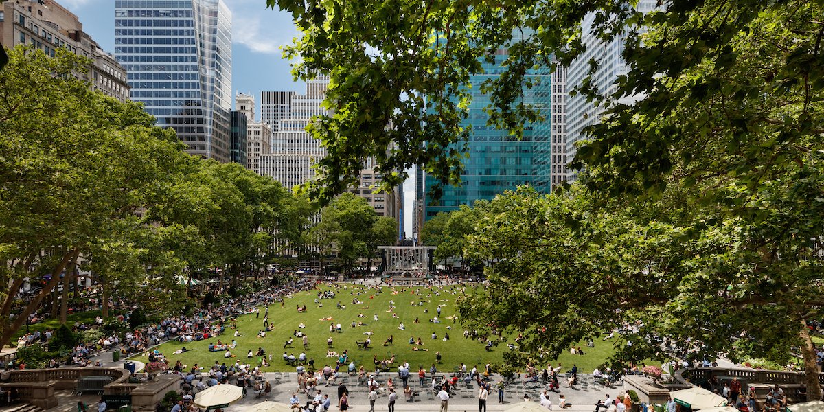 Bryant Park in the Summer